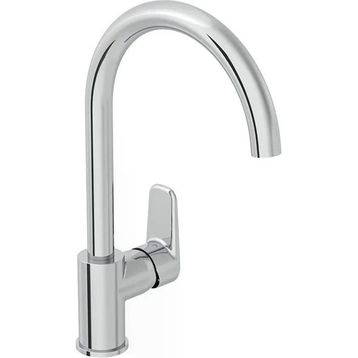 Artema A43419 Flow Soft C Tipi Krom Eviye Bataryası