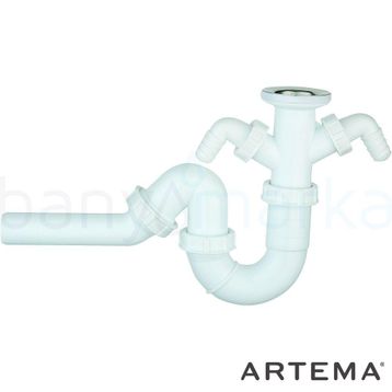 Artema A45110 Plastik Lavabo Sifon Seti
