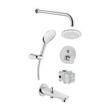 Artema A49279 Root Round Krom Ankastre Duş Seti
