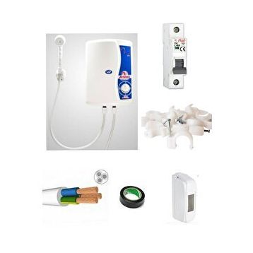 Artemis Elektro Model Elektrikli Şofben 7 mt Kablolu Tam Takım Set
