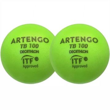 Artengo TB100 2'li Yeşil Sünger Tenis Topu