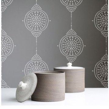 Artikel Mandala Desen 50x70 cm Duvar Fayans Mobilya Stencil Boyama Şablonu