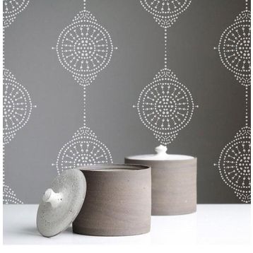 Artikel Mandala Desen 50x70 cm Duvar Fayans Mobilya Stencil Boyama Şablonu