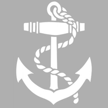 Artikel ST-1245 Anchor Deniz Motif Stencil Tasarımı 30x30 cm Kanvas Tablo