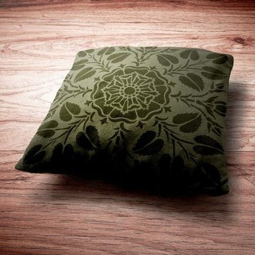 Artikel ST-345 Quad Art Nouveau Karo Stencil Tasarımı 30x30 cm Kanvas Tablo