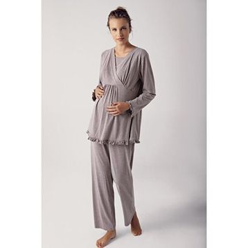 Artış 13201 Uzun Kollu Esnek Pamuklu Kadın Pijama Takımı