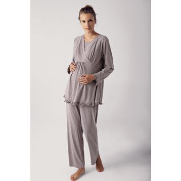 Artış 13201 Uzun Kollu Esnek Pamuklu Kadın Pijama Takımı