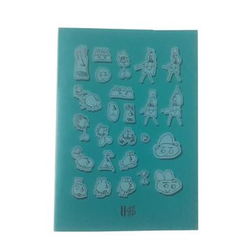 Artlantis 40 Yaprak Çizgili + Kareli Plastik A4 Desenli Kapak Turkuaz Defter