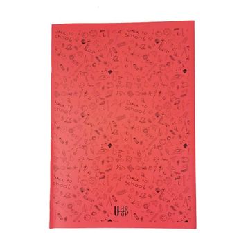 Artlantis Plastik Kapak A4 Çizgili 60 Sayfa A4 Desenli Pembe Defter