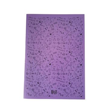Artlantis Plastik Kapak A4 Çizgili 60 Sayfa Desenli Mor Defter