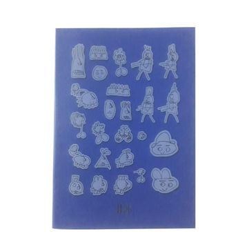 Artlantis Plastik Kapak A5 Kareli 60 Sayfa Desenli Lacivert Defter