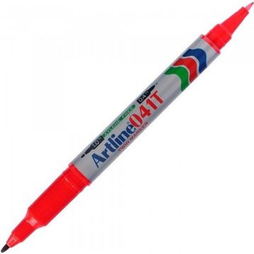 Artline 041T Kırmızı Çift Uçlu Permanent Markör Kalem