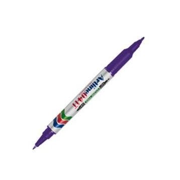 Artline 119816 Keçe Uç Kalem Çift Uçlu N:041T 0.4 ve 1 mm Mor Twin Marker
