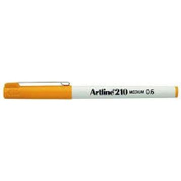 Artline 210 Fineliner 0.6 mm Sarı Keçe Uçlu Kalem