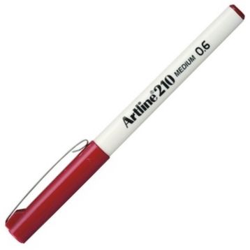 Artline 210N 06 MM Koyu Kırmızı Keçe Uçlu Yazı Kalemi