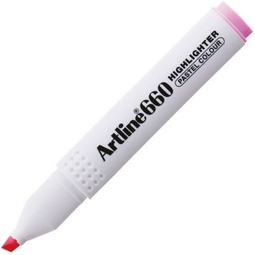 Artline 660 Kesik Uç 1.0-4.0 mm Pastel Pink Fosforlu Kalem