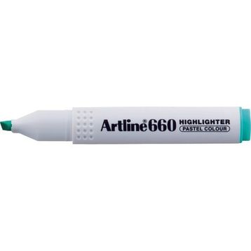 Artline 660 Kesik Uç 1.0-4.0 MM Pastel Yeşil Fosforlu Kalem