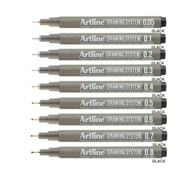 Artline 9'lu Tam Set Drawing System Teknik Çizim Kalemi