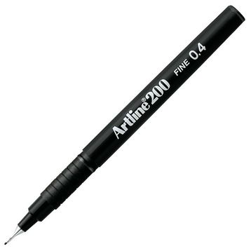 Artline A-EK-200N Fine 0.4 mm Siyah Fineliner Kalem