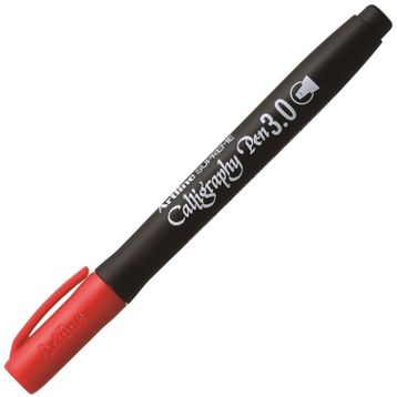 Artline A-EPF-243 Red Supreme Calligraphy Pen 243 3.0 Kırmızı Kaligrafi Kalemi