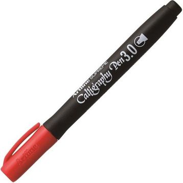 Artline A-EPF-243 Red Supreme Calligraphy Pen 243 3.0 Kırmızı Kaligrafi Kalemi