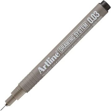 Artline Drawing System 2303 0.03 mm Uçlu Siyah Teknik Çizim Kalemi