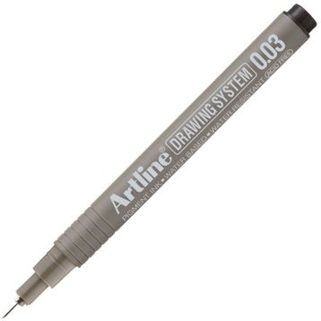 Artline Drawing System 2303 0.03 mm Uçlu Siyah Teknik Çizim Kalemi