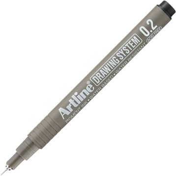 Artline Drawing System 232 0.2 mm Uçlu Siyah Teknik Çizim Kalemi