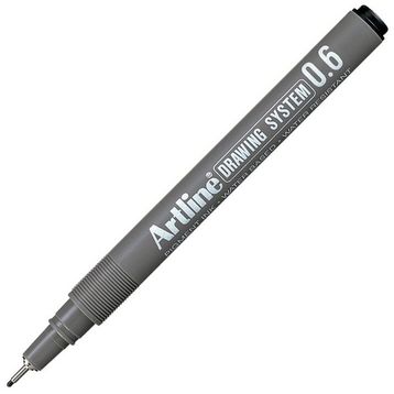 Artline Drawing System 236 0.6 mm Uçlu Siyah Teknik Çizim Kalemi