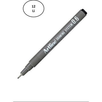 Artline Drawing System 236 0.6 mm Uçlu Siyah Teknik Çizim Kalemi