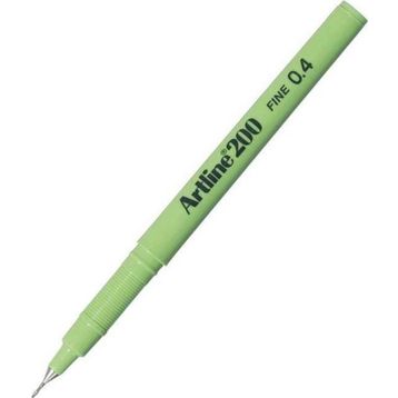 Artline EK-200 Fineliner 0.4 mm Sarımsı Yeşil 12'li İnce Uçlu Keçeli Kalem