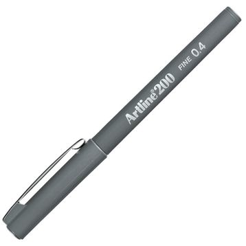 Artline EK-200N Fineliner 0.4 MM Gri Keçe Uçlu Kalem