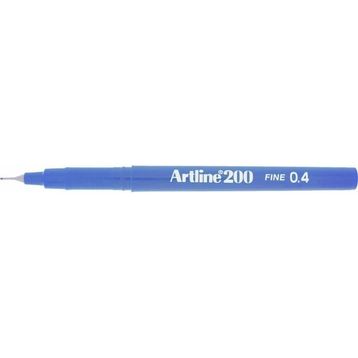 Artline İnce Uçlu Yazı Ve Çizim Kalemi Fineliner 0.4 MM Koyu Royal Mavi EK-200 (12 Li Paket)