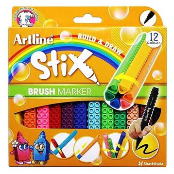 Artline Stix Brush 12'li Marker Set
