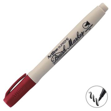Artline Supreme Brush Red Marker