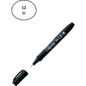 Artline Supreme Calligraphy Pen 1.0 Siyah 12'li Kaligrafi Kalemi