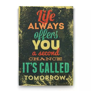 ArtTablo Free Beer Tomorrow Retro & Motto 40x60 cm Kanvas Tablo