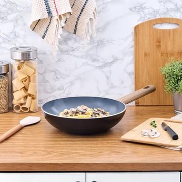 Aryıldız 28 cm Eco Ceramic Wok Tava