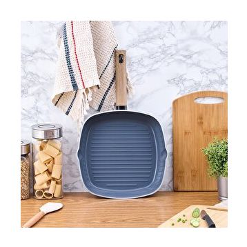 Aryıldız 28 cm Siyah Eco Ceramic Grill Tava