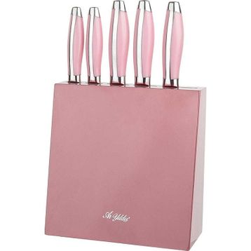 Aryıldız 6 Parça Pembe Saplı Bıçak Set