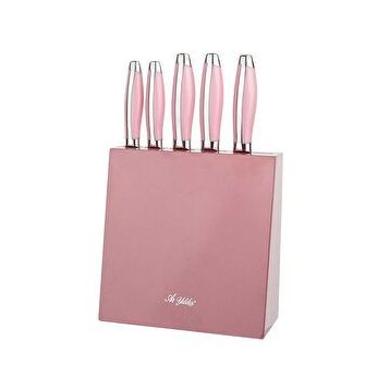 Aryıldız 6 Parça Pembe Saplı Bıçak Set