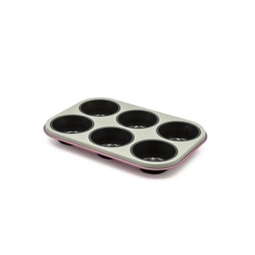 Aryıldız 6'lı Koyu Pembe Muffin Kalıbı