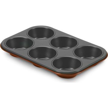 Aryıldız 6'lı Turuncu Granit Muffin Kalıbı