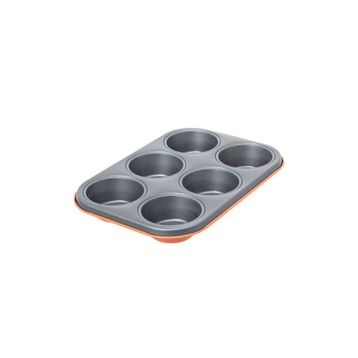 Aryıldız 6'lı Turuncu Granit Muffin Kalıbı