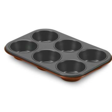 Aryıldız 6'lı Turuncu Granit Muffin Kalıbı