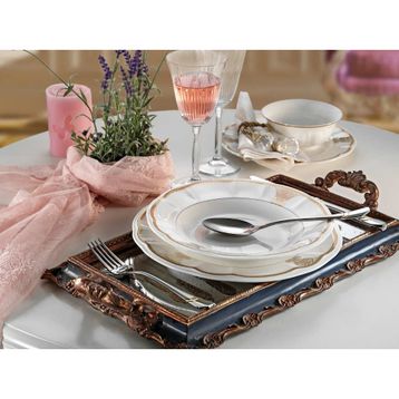 Aryıldız AR 30040-84 Parça Prestige Bone Porselen Yemek Takımı