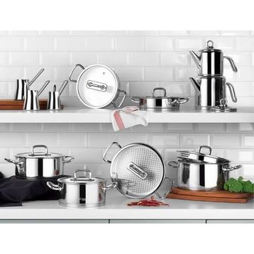 Aryıldız AR243787 Vogue 20 Parça Cam Kapak Ideal Çelik Çeyiz Seti