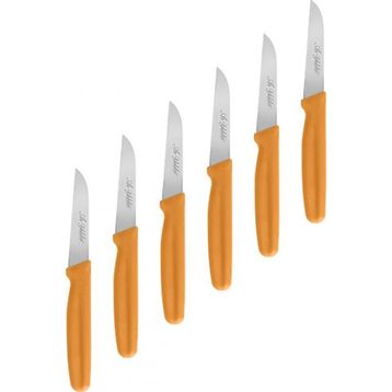 Aryıldız Basic 11 cm Turuncu 6'lı Sebze Bıçağı
