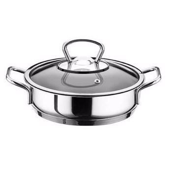 Aryıldız Basık 28 cm Metal Sap Gri Tencere