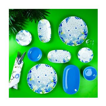 Aryıldız Blue Mimosa 19 Parça 4 Kişilik Kahvaltı Takımı